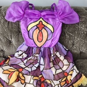 Vibrant Purple and Multicolor Kids Costume